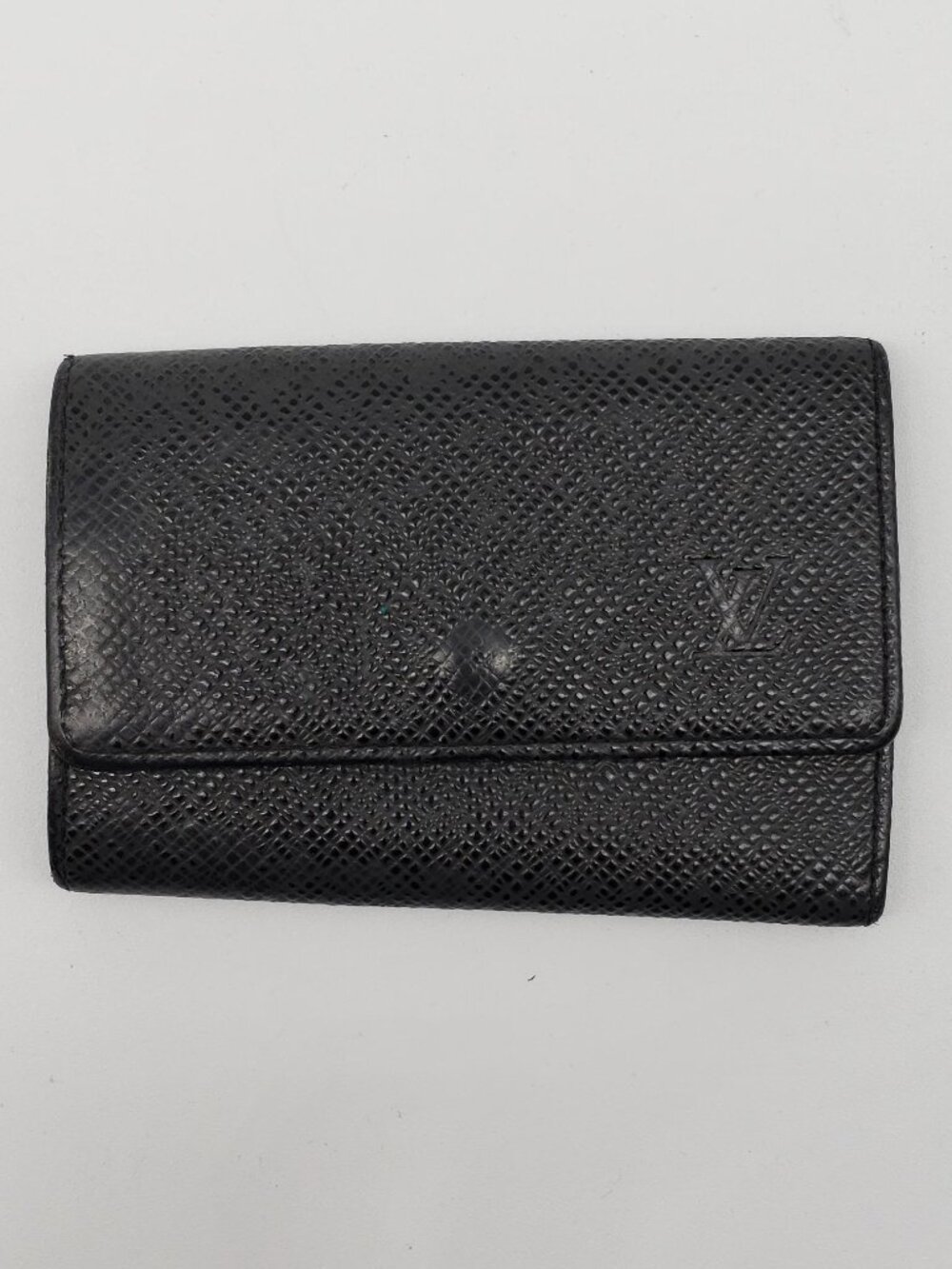 Authentic Louis Vuitton 6-Key Holder – Black Leather – Silver Hardware - Picture 2 of 16